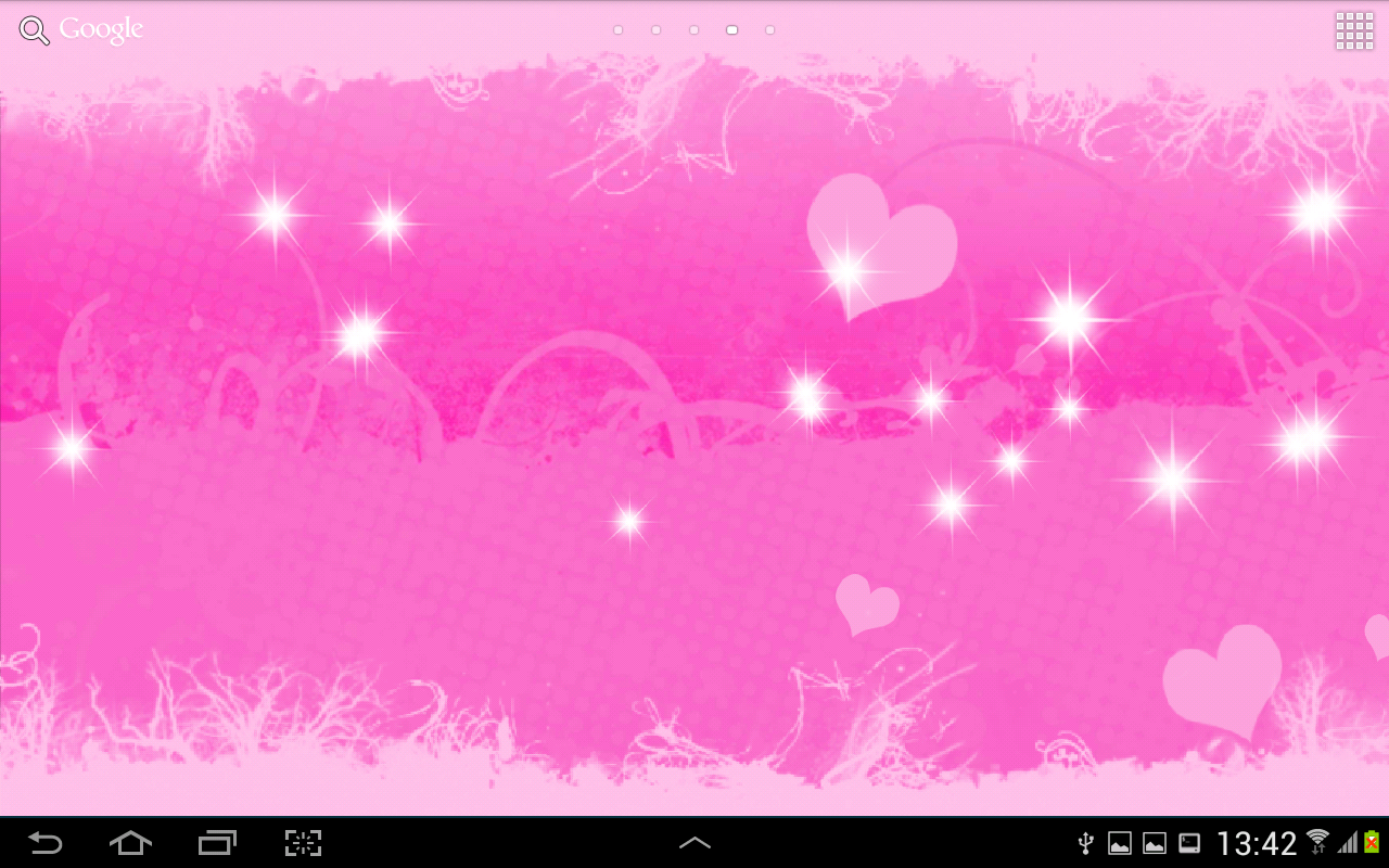 Pink Hearts Live Wallpaper 1mobile