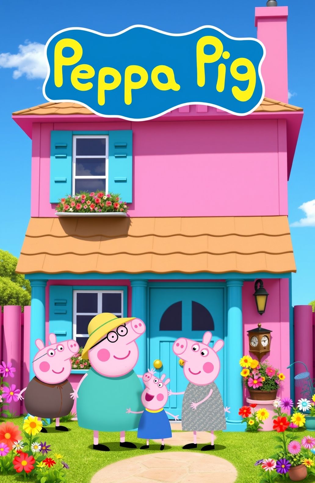 Peppa Pig House HD Wallpaper