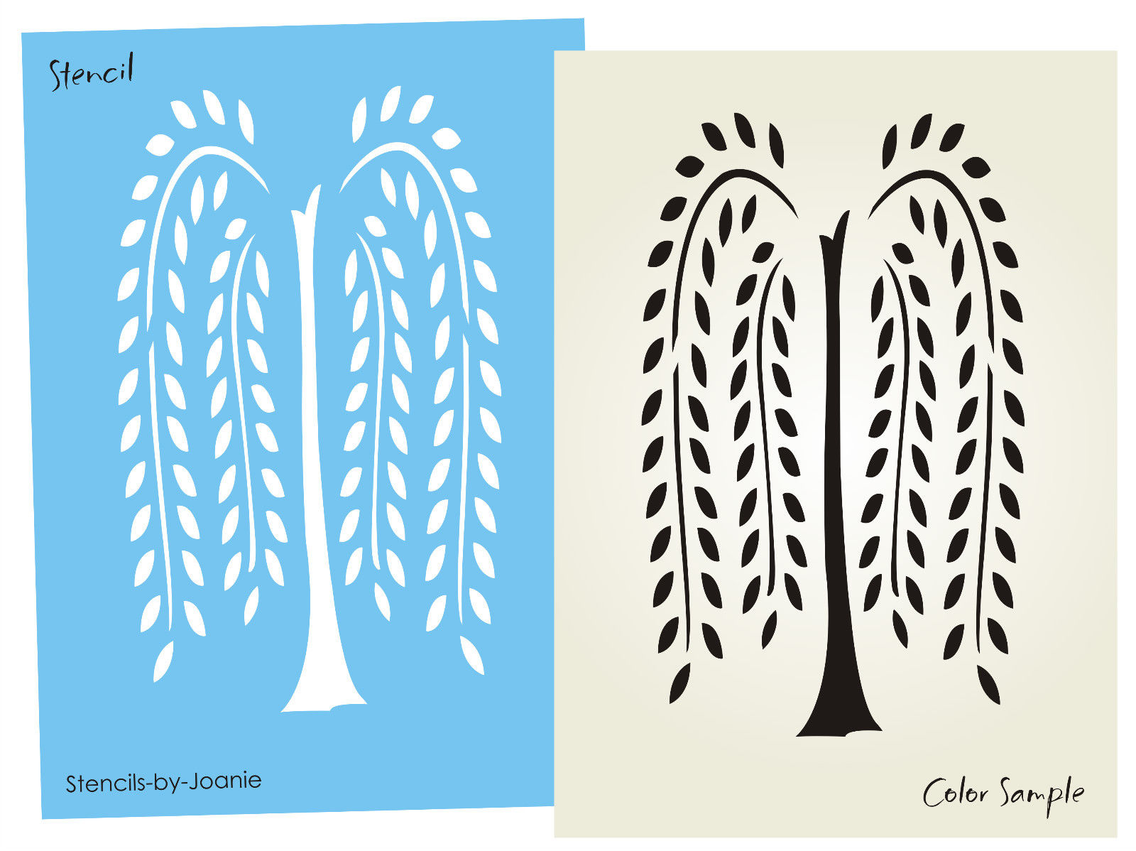 Folkart Weeping Willow Stencils Car Pictures 1600x1198