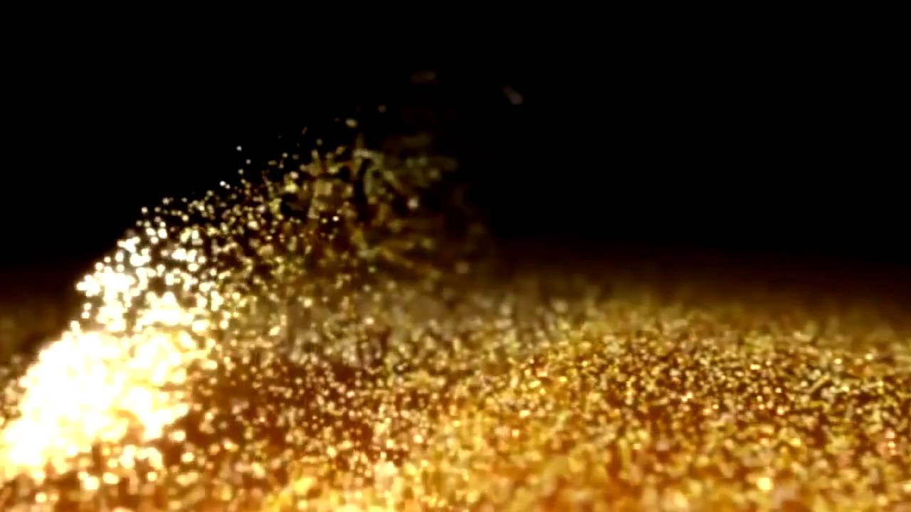 Footage Background Gold Dust