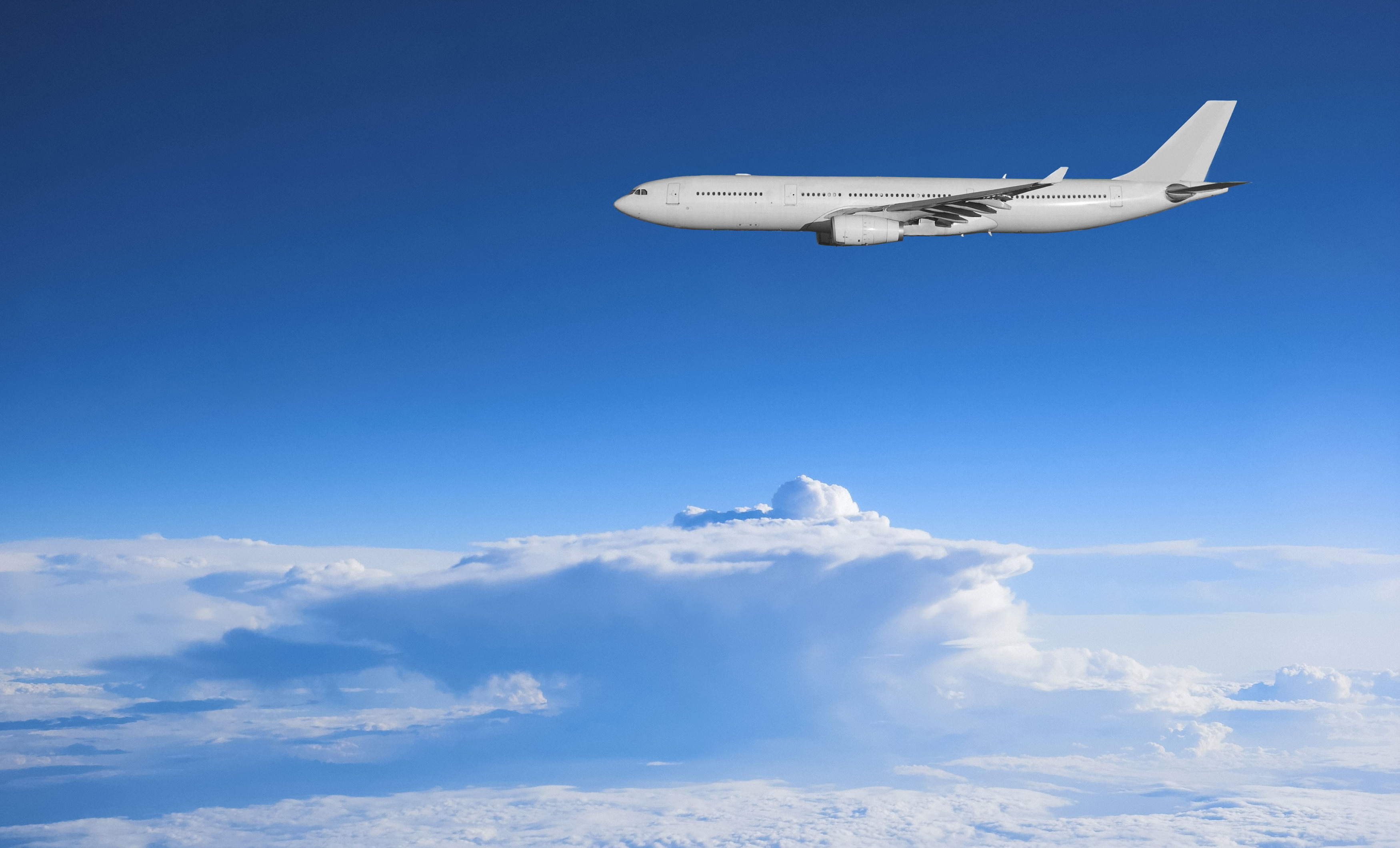 Wallpaper Aircraft Plane Clouds Blue Sky Desktop