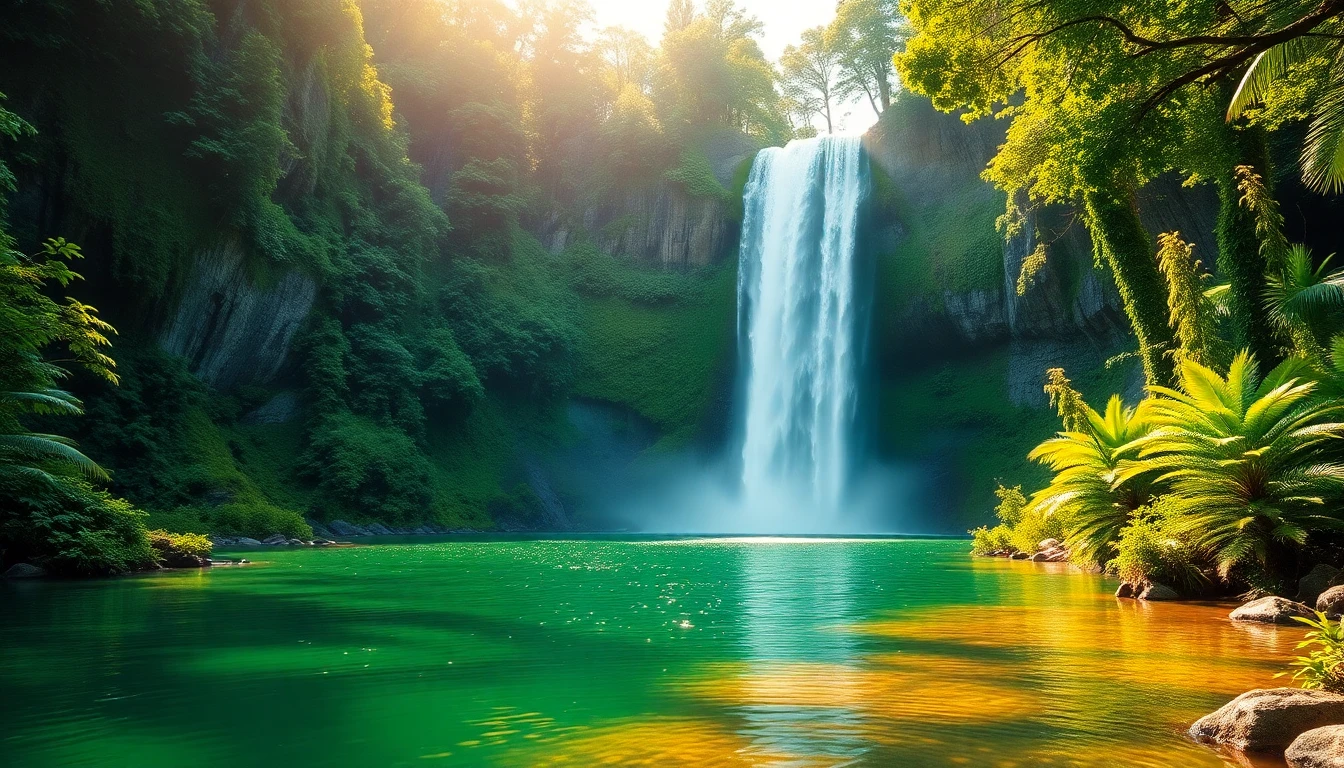 3d Beautiful Waterfall Wallpaper