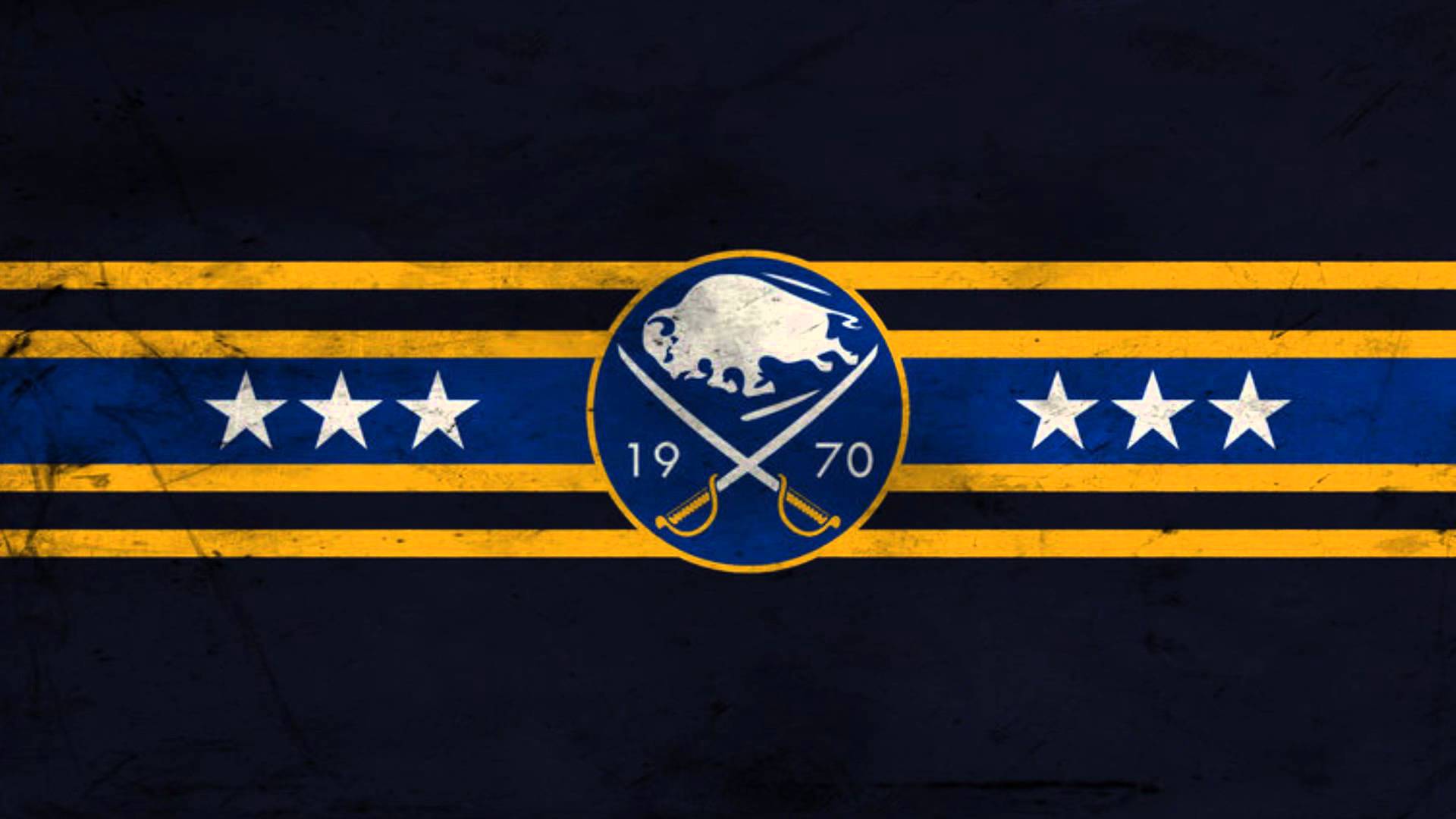 Nhl Buffalo Sabres Logo Blue Wallpaper In Hockey