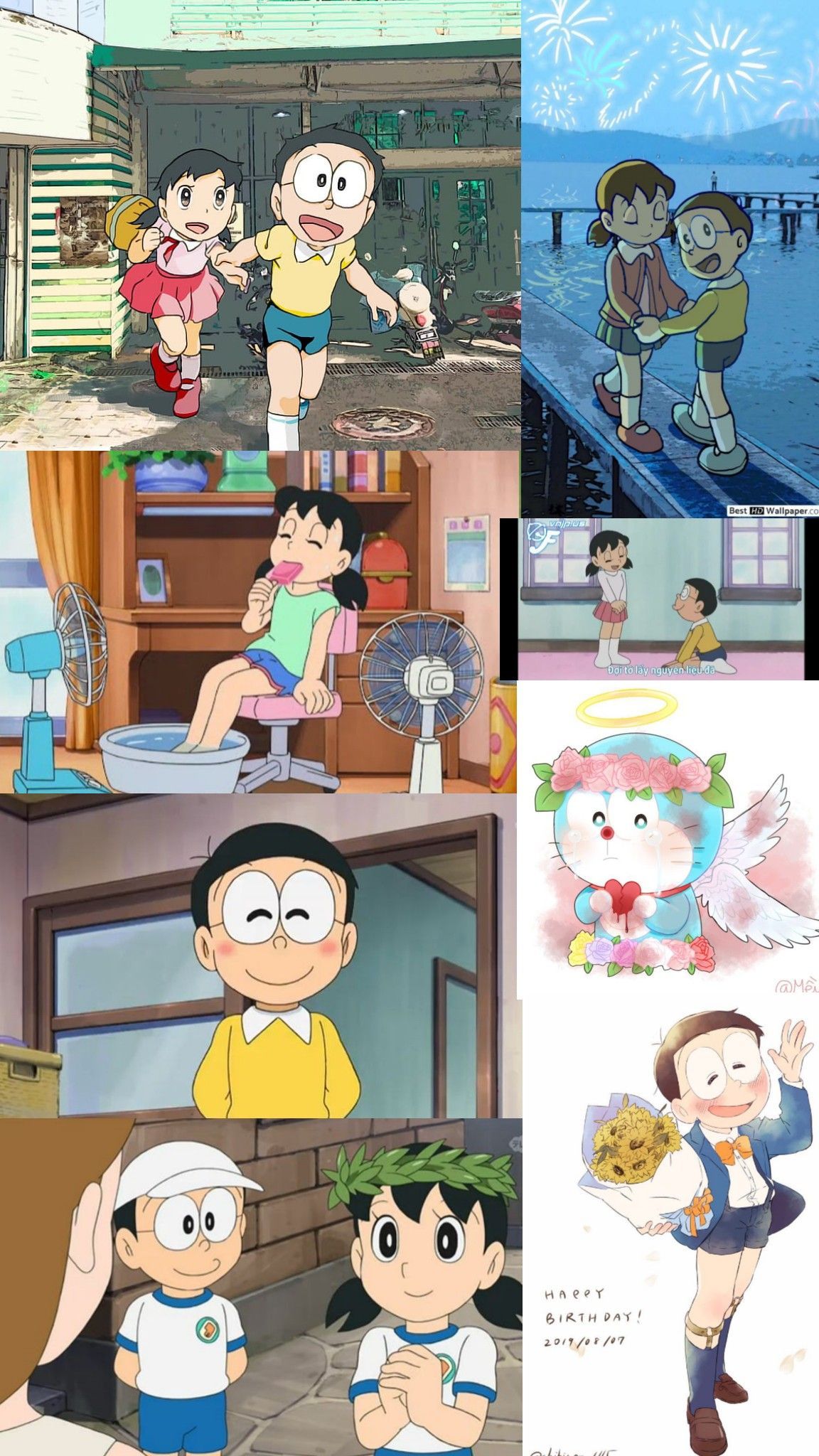 Nobita And Shizuka Wallpaper