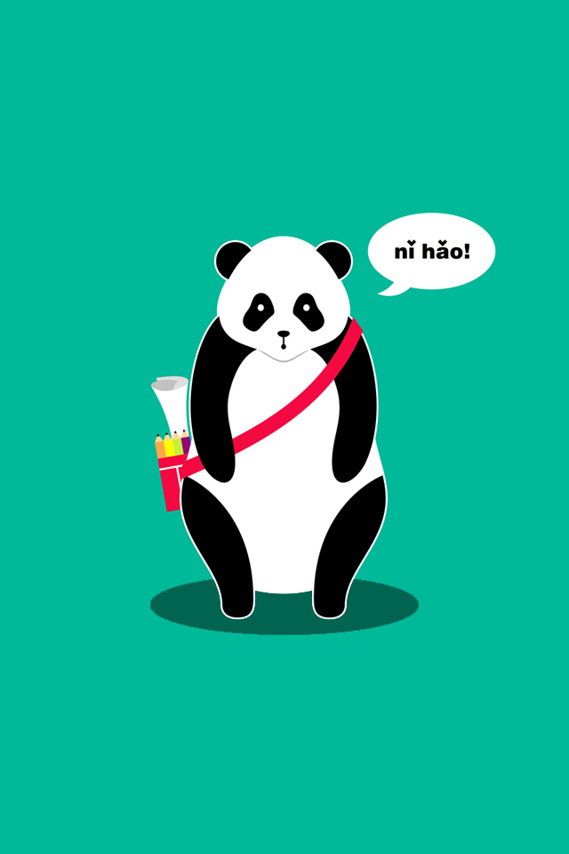 Hello Panda iPhone Wallpaper By Lemongraphic