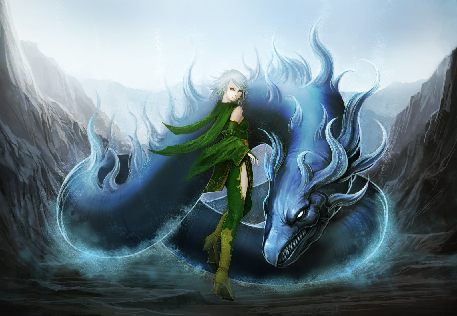Wallpaper Final Fantasy Anime Dragon Desktop