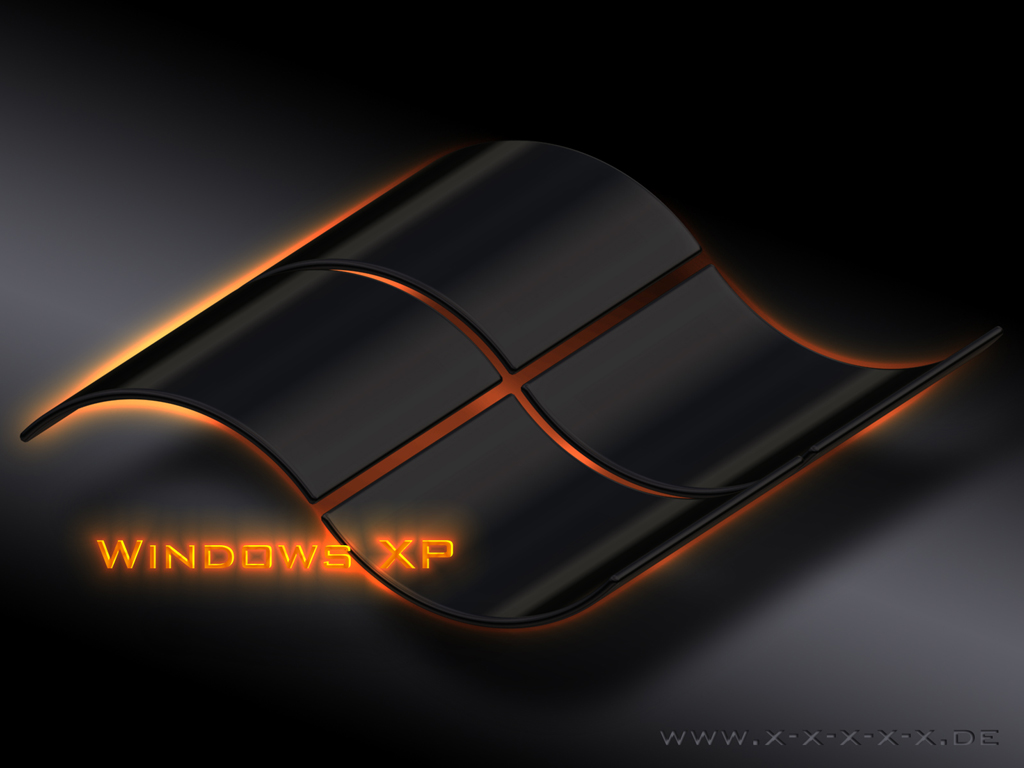 Black Desktop Wallpaper Windows Xp With Orange Fire