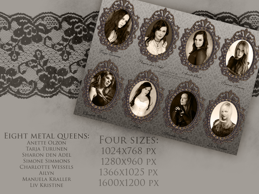 The Wall Of Symphonic Metal Queens Wallpaper By Countessmorticia On