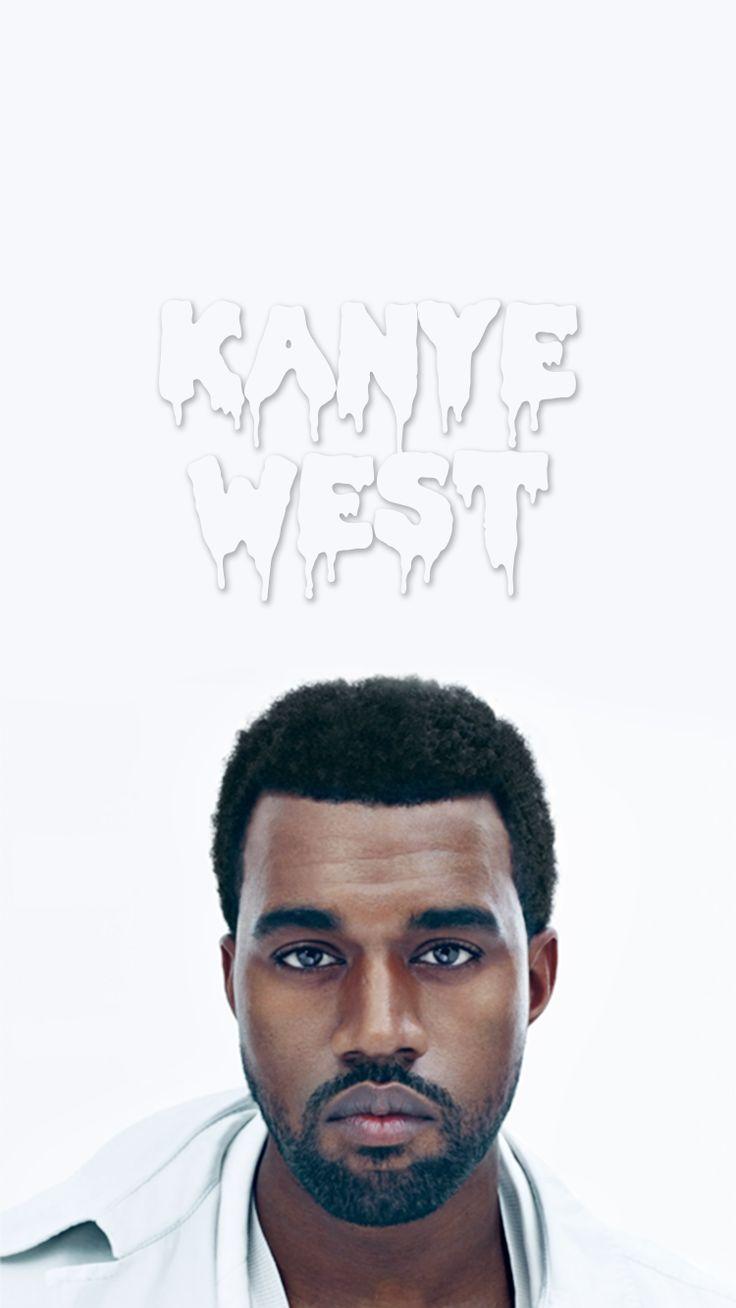 White Kanye West iPhone Background Wallpaper
