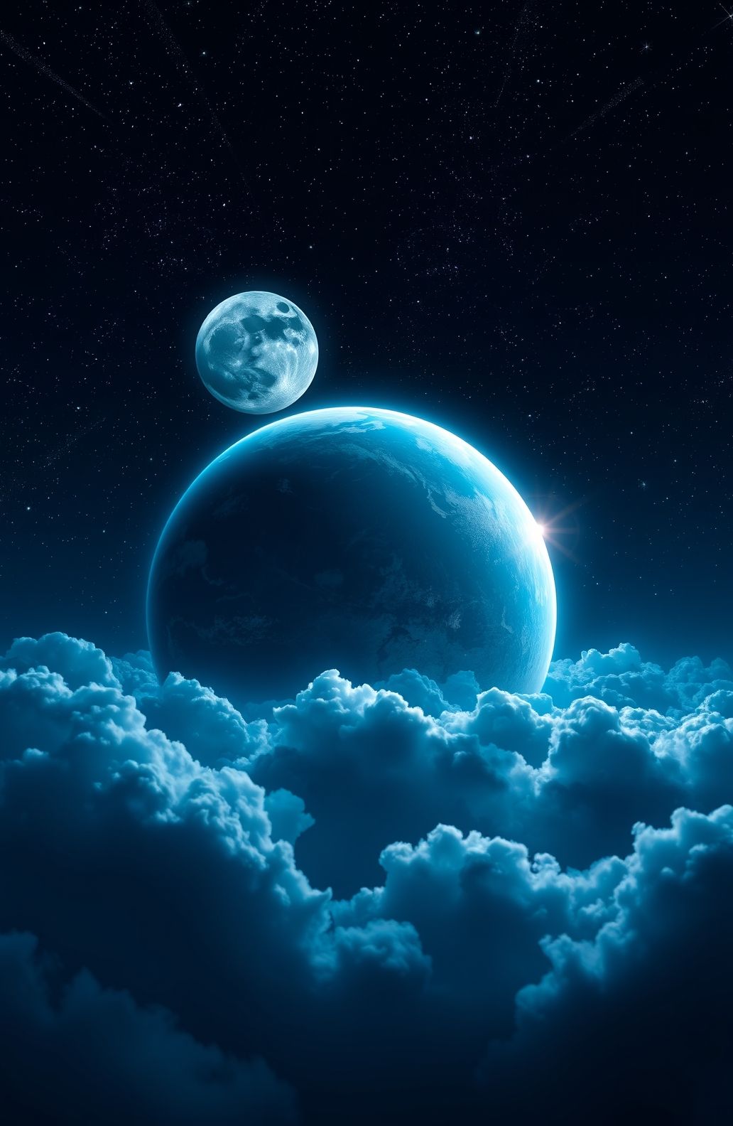 Earth And Moon Live Wallpaper