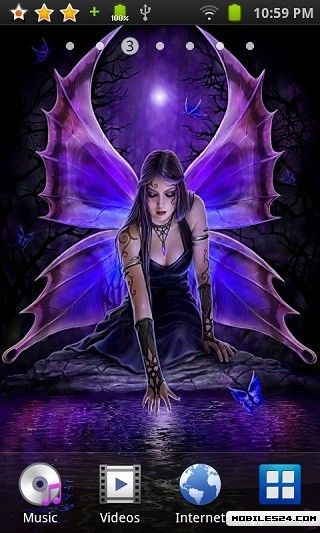 Gothic Fairy Reflections Live Wallpaper Android App