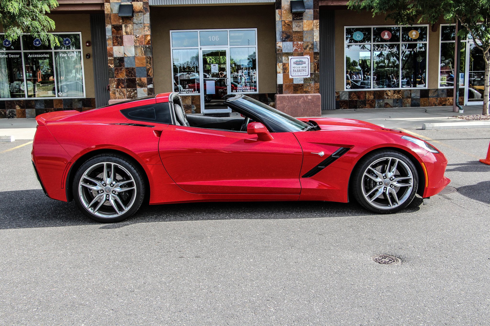C7 Muscle Stingray Supercars Convertible Cars Usa Red Rouge Wallpaper