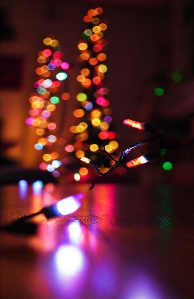 Blinking Christmas Lights Wallpaper