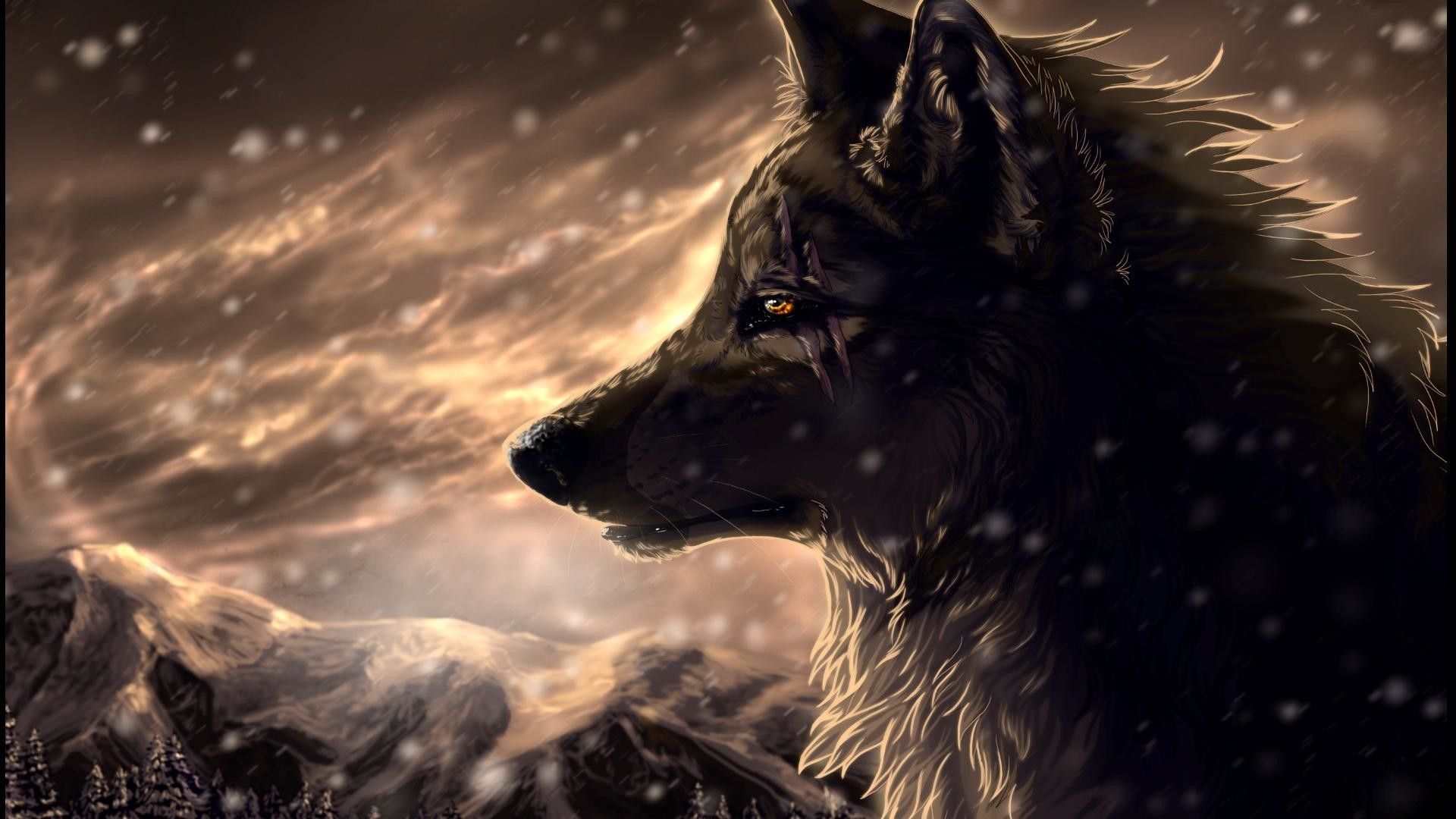 Wolf Aesthetic Wallpaper
