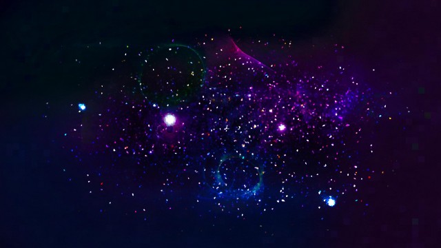 Channel Art Background Space Crystals