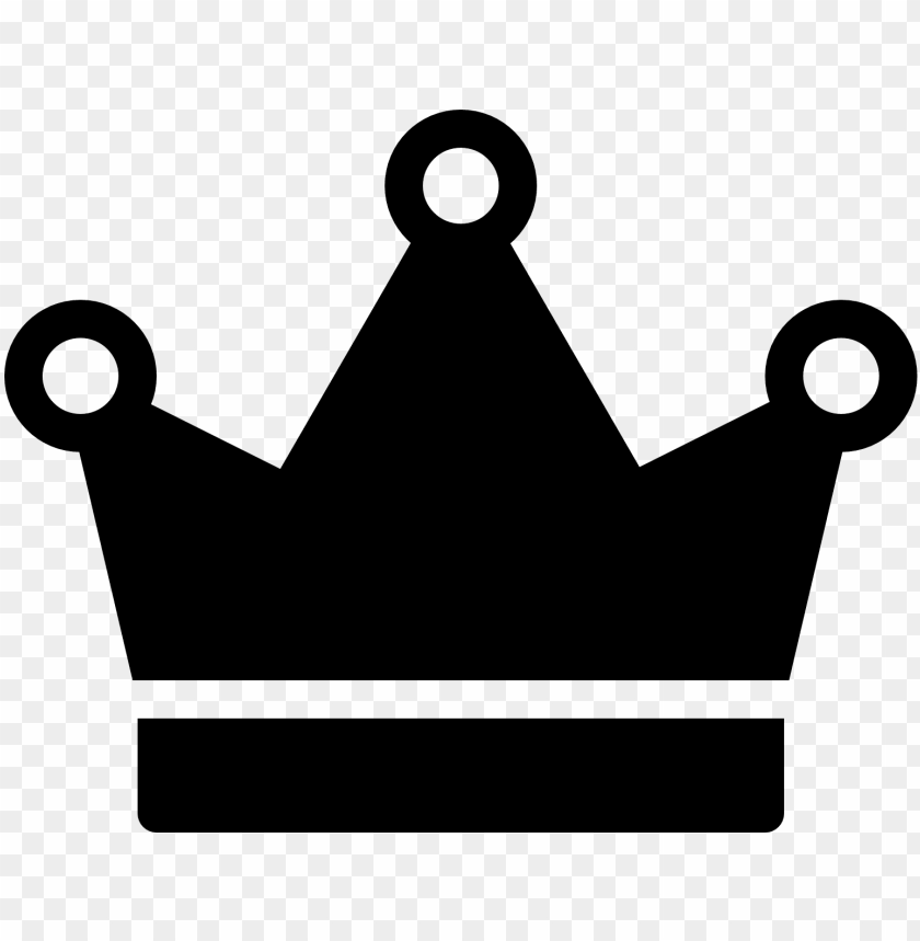 Simple Crown Vector Corona Emojis Blanco Negro Png Image With