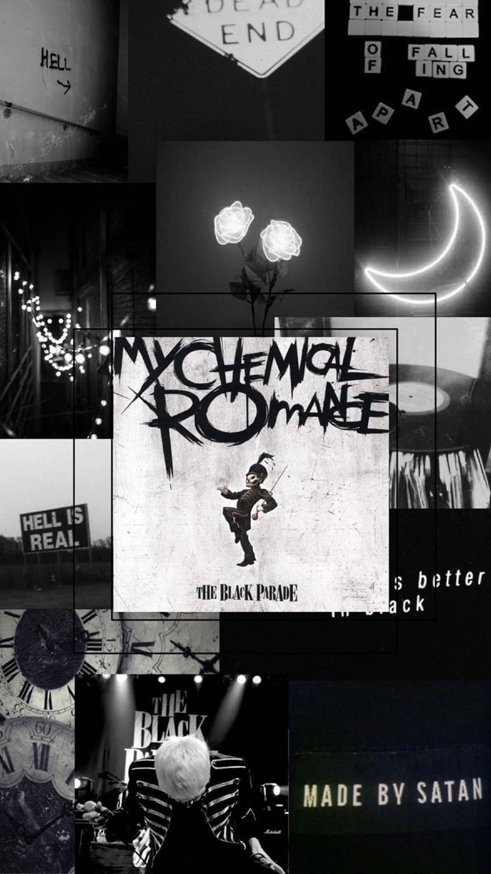Tomboy Aesthetic My Chemical Romance Collage Wallpaper