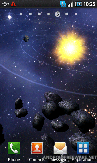 Wallpaper Live Asteroid Belt Screenshot