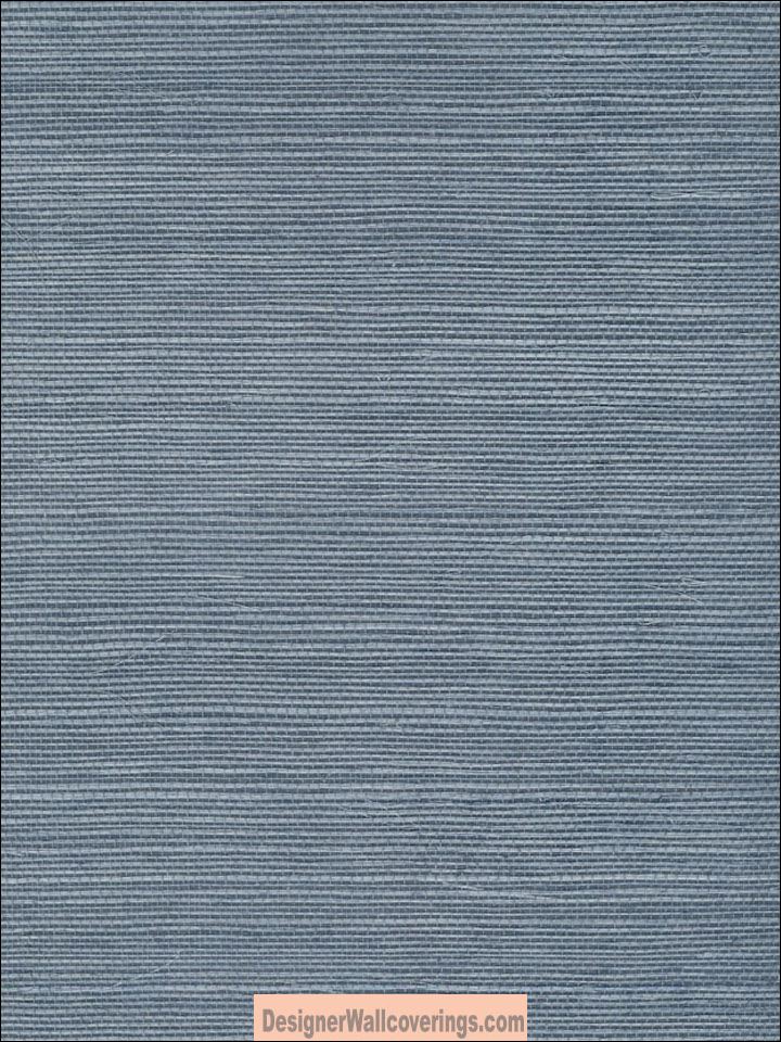 Blue Grasscloth Wallpaper