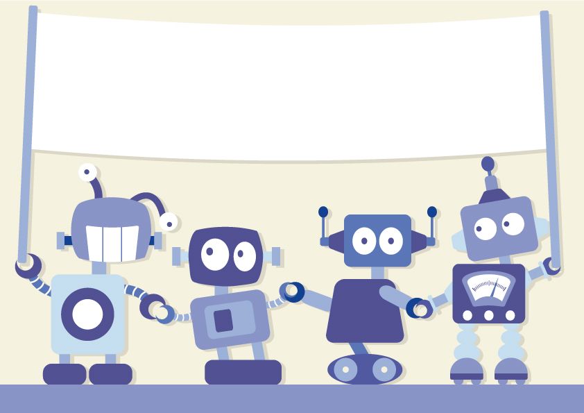 I Robots Robot Illustration Background Nursery