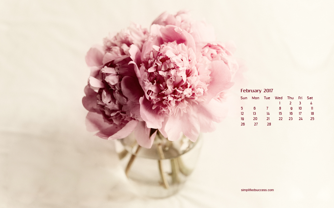 February HD Calendar For Desktop Wallpaper Pc