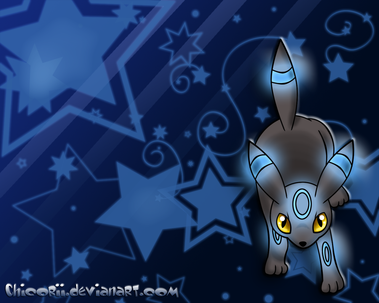 Eeveelution Shiny - Almost Minimalist Wallpaper by LeoRenahy on