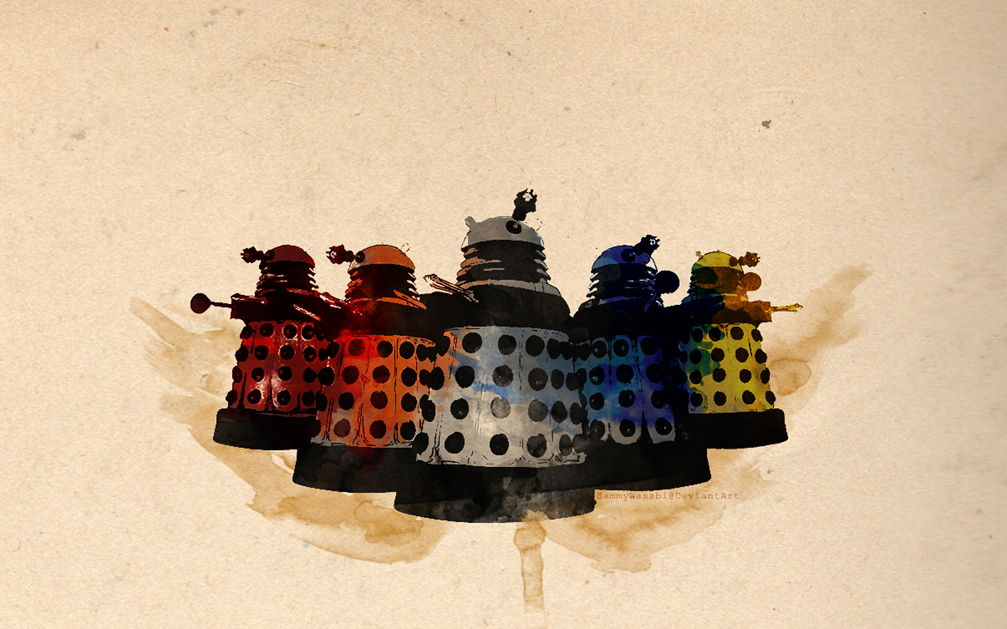 First I Give You Another Doctor Who Wallpaper With A Dalek Theme
