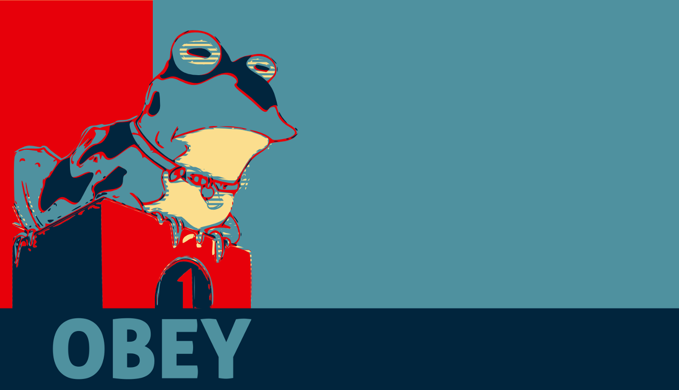 Futurama Obey Wallpaper