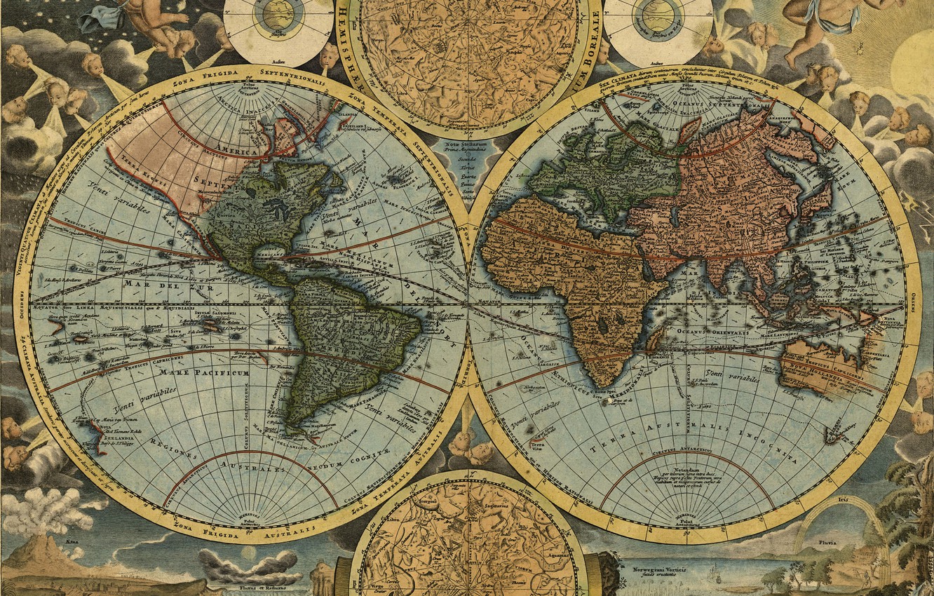 Wallpaper Travel World Map Geography Johann Baptist