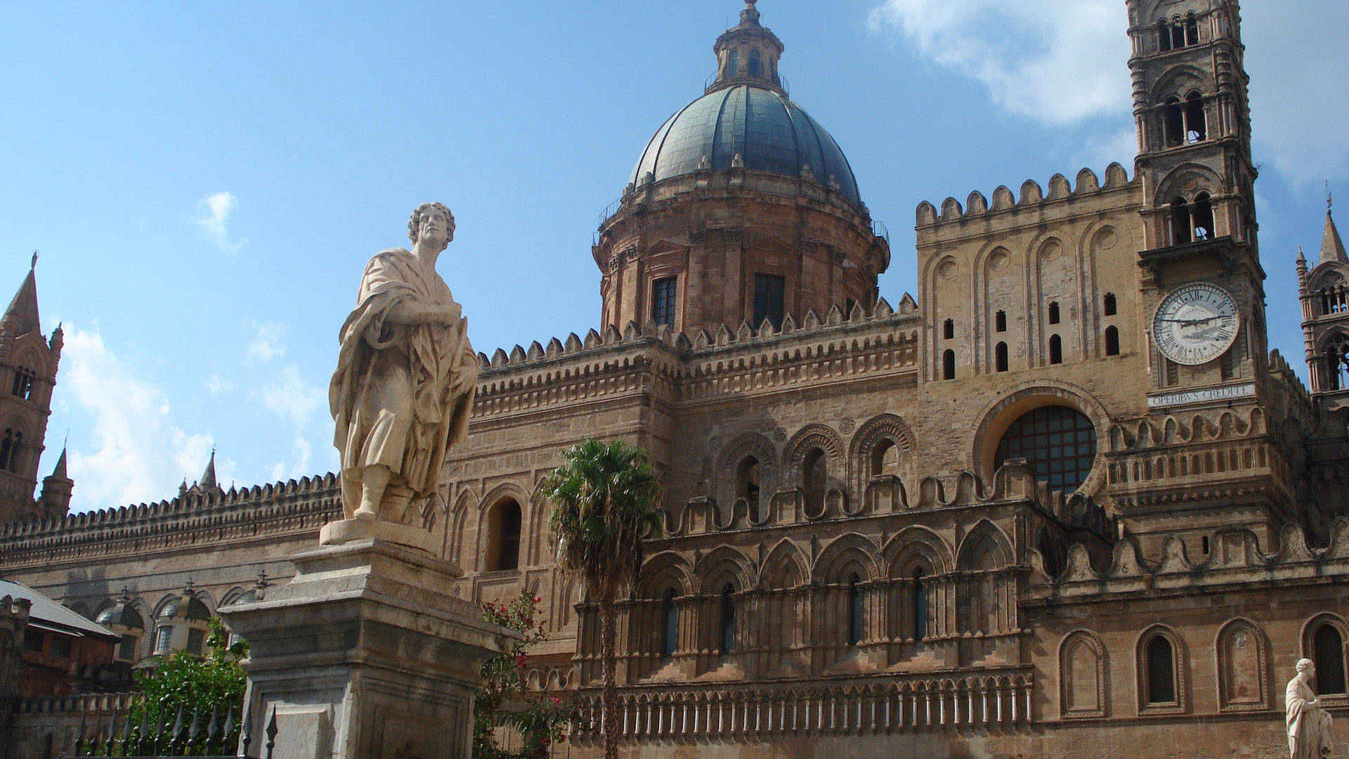 Cathedral Of Palermo Sicily Italy City Wallpaper