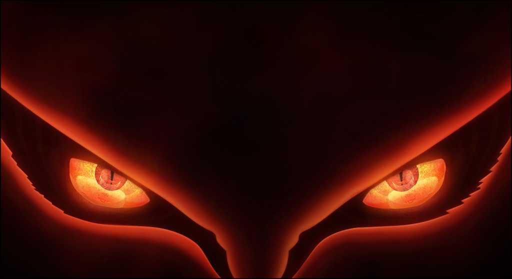 Nine Tailed Fox Naruto Sage Mode Eyes Wallpaper.