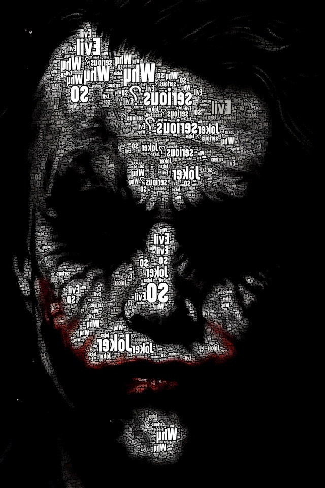 Abstract Joker Batman Style iPhone HD Wallpaper