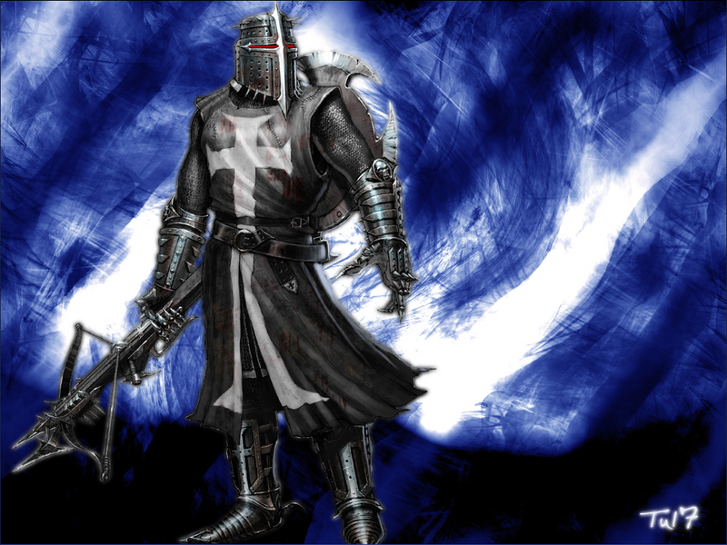 Dark Knight Mercenary Crossbow Paladin Warrior Armored HD Wallpaper