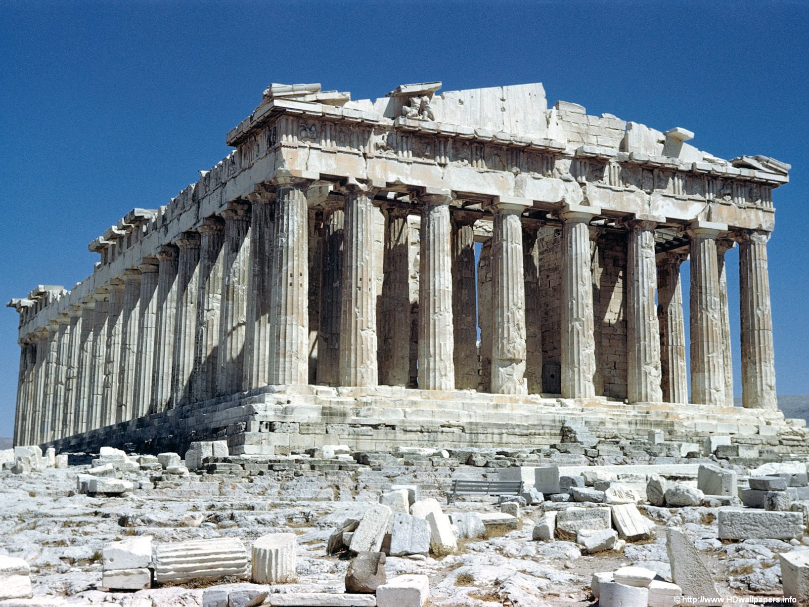 Der Parthenon Athen Griechenland Hintergrundbilder