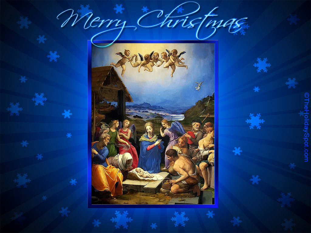 Christmas Wallpaper Birth Of Jesus For