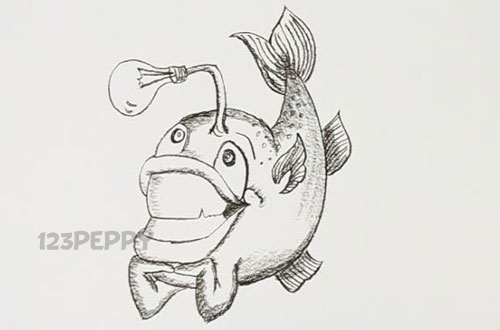 Funny Fish Drawing