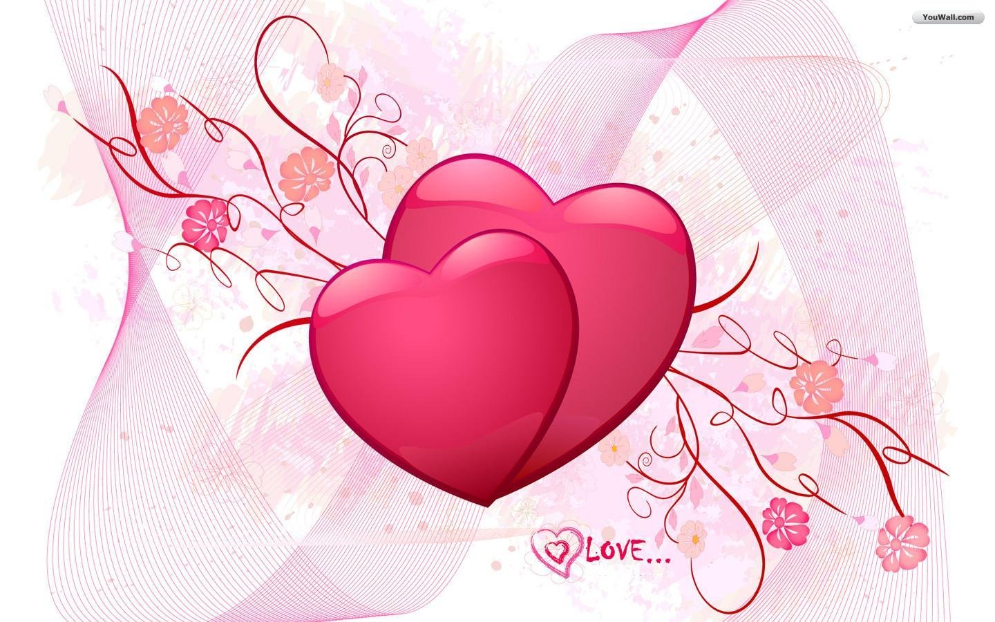 Youwall Love Hearts Wallpaper
