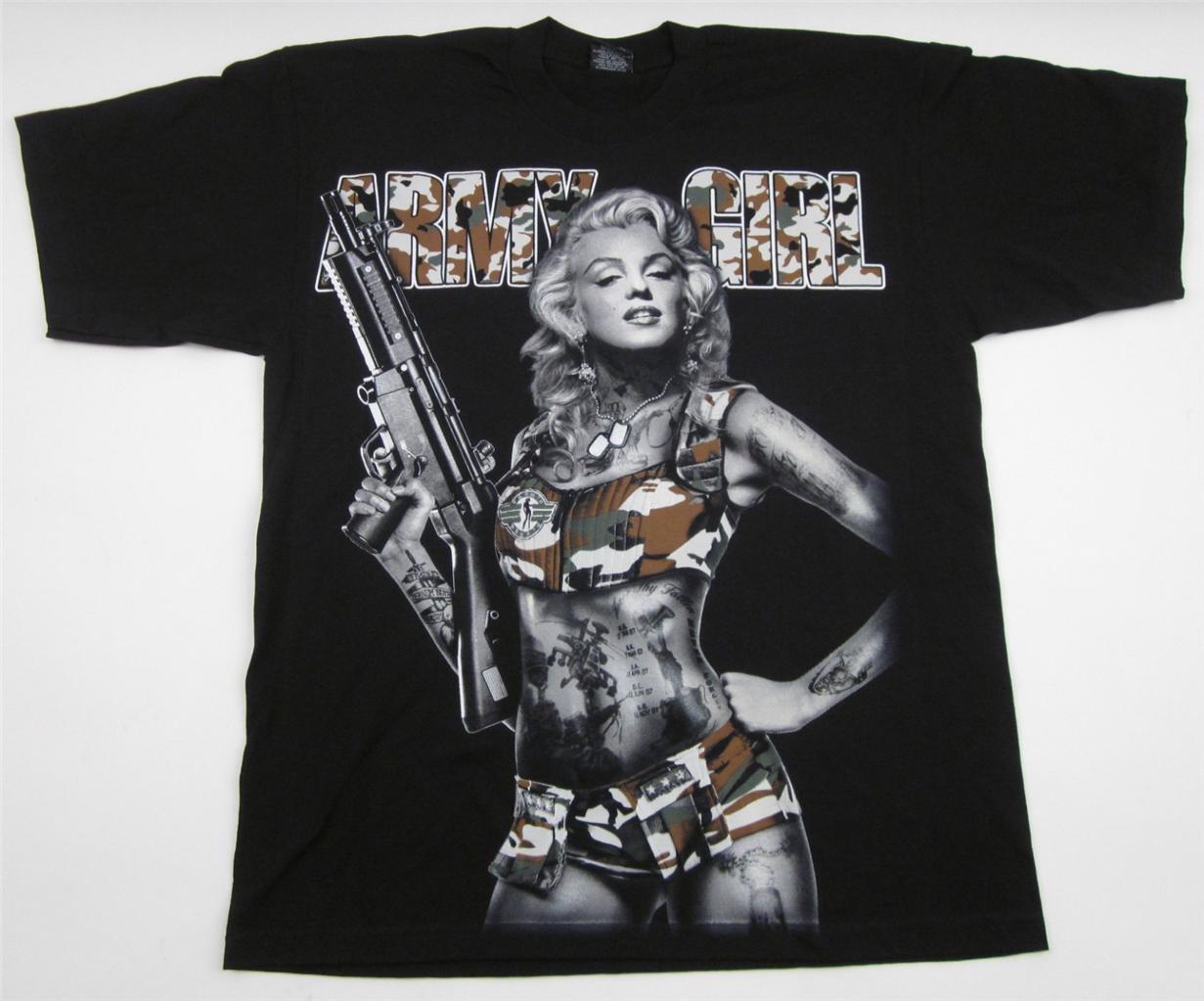 Marilyn Monroe With Guns Gangster