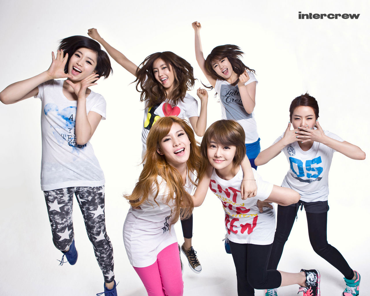 Korean girl group T ara Intercrew wallpaper