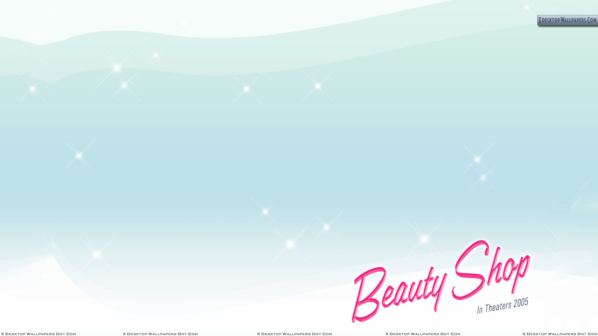 Beauty Shop Blue Background Wallpaper