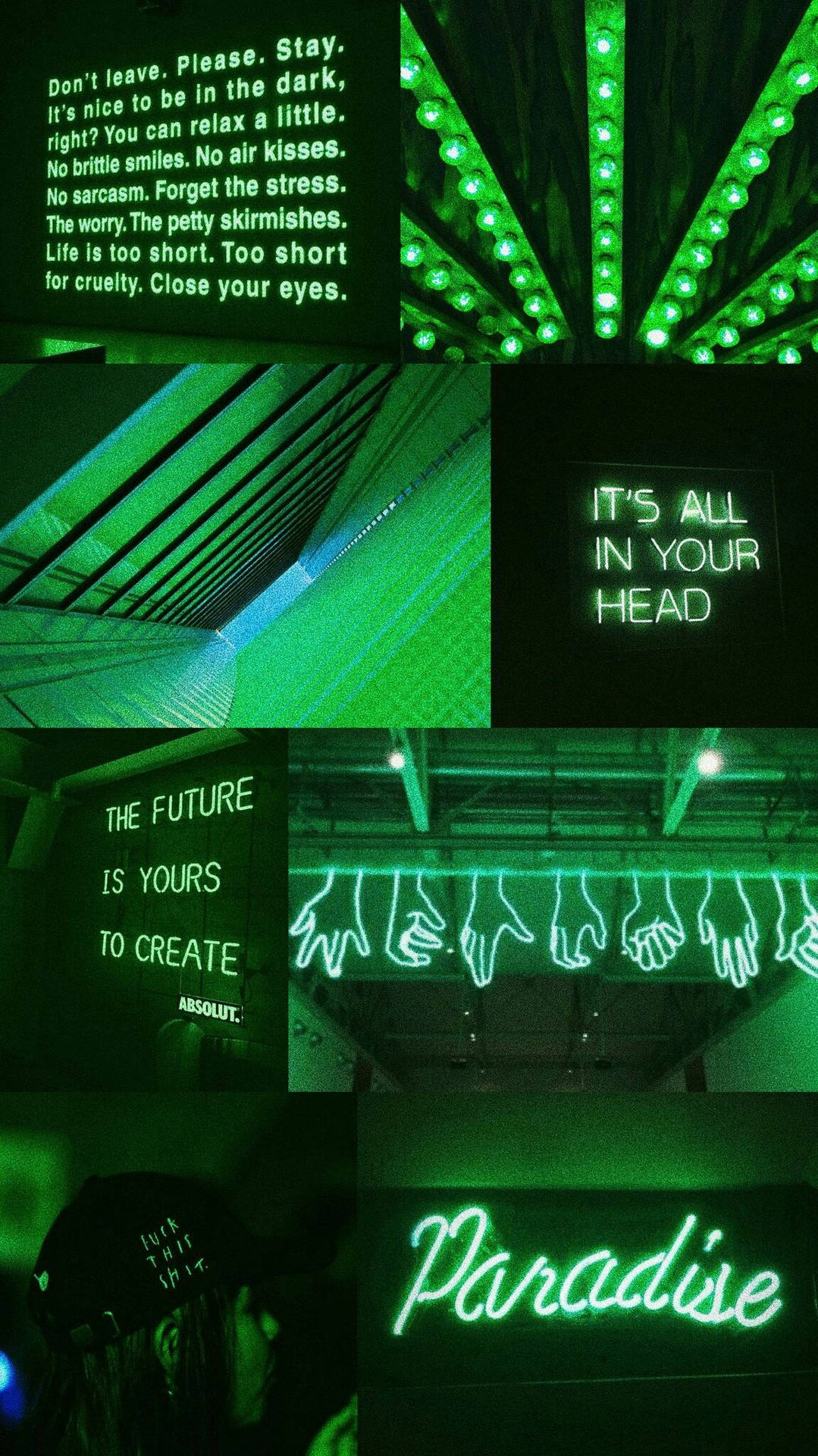 Neon Green Aesthetic Wallpaper