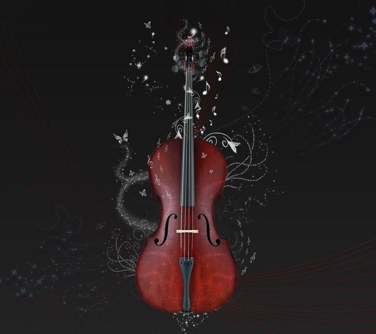 Cello Under Water Instrument Wallpaper Music