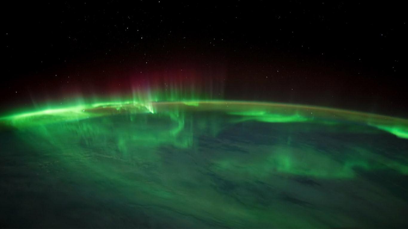 Aurora Australis Over The South