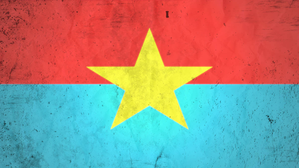 Fnl Viet Cong Grunge Flag By Vdq