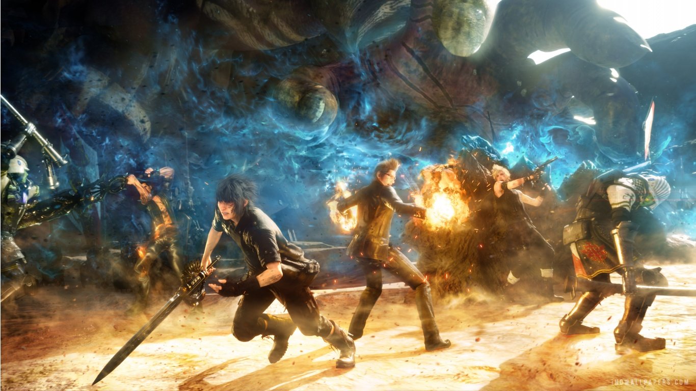 Final Fantasy XV Fight HD Wallpaper   iHD Wallpapers
