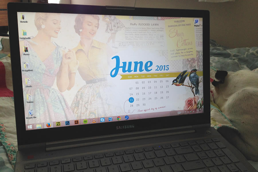 Click Here To The Full Size June Desktop Wallpaper