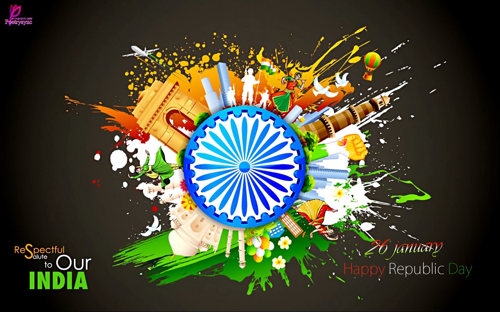 Image Happy Republic Day Wishes And Greetings Quote Wallpaper