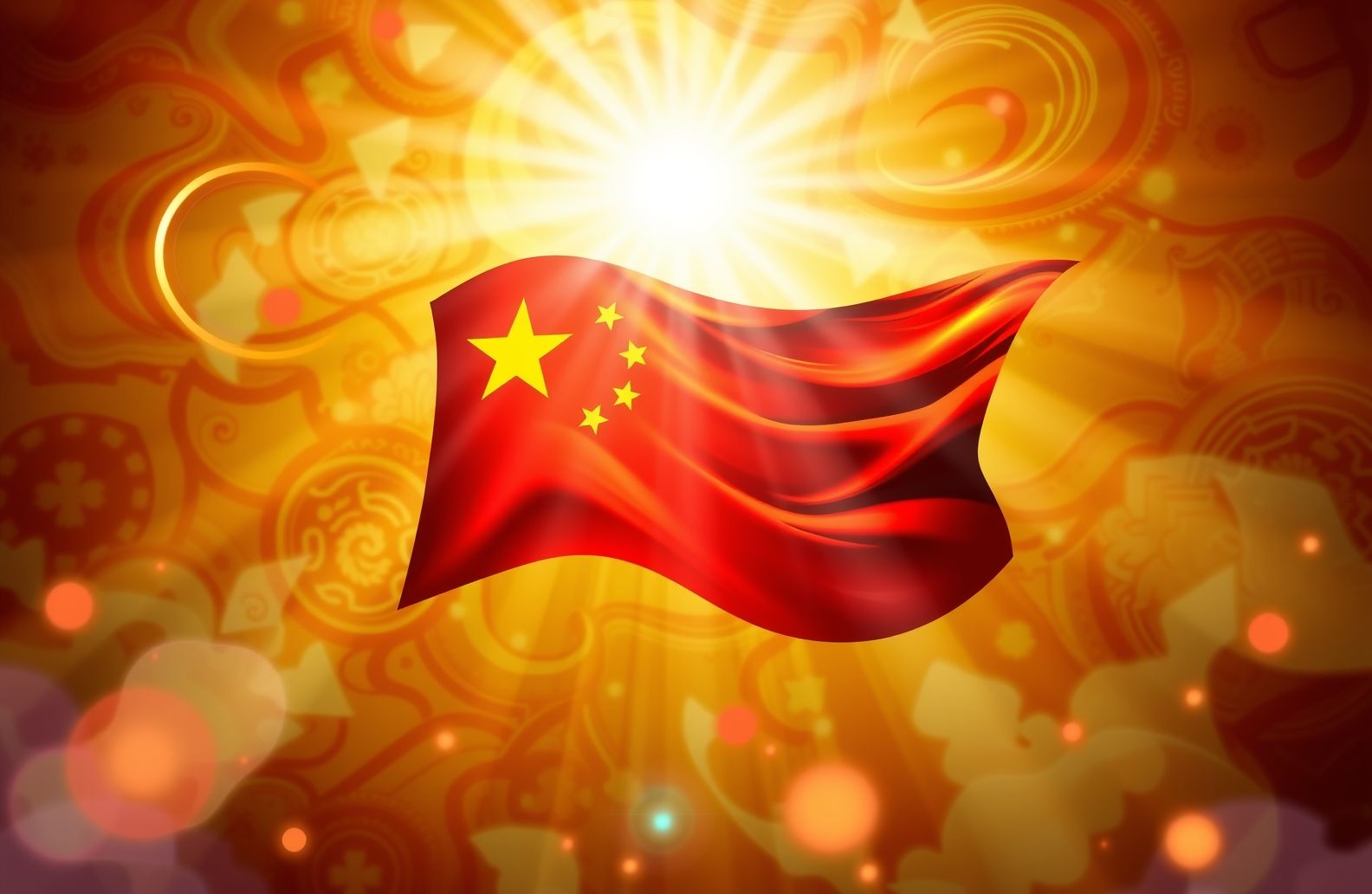 China Flag Wallpaper
