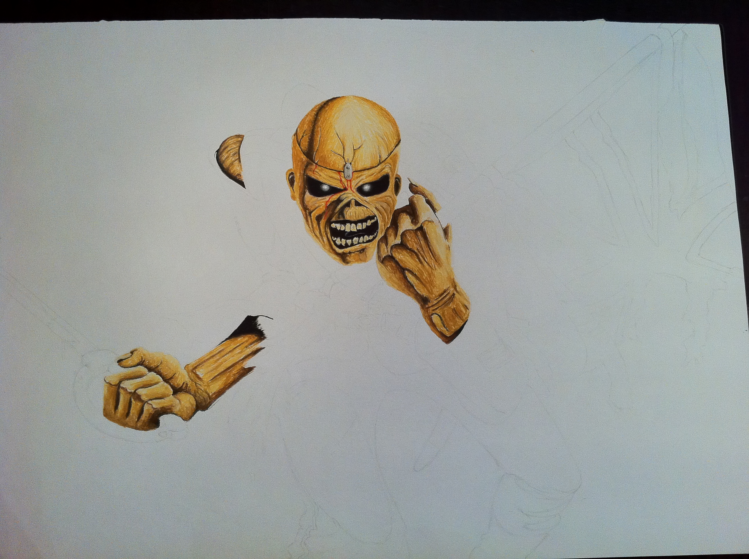 iron maiden the trooper drawing