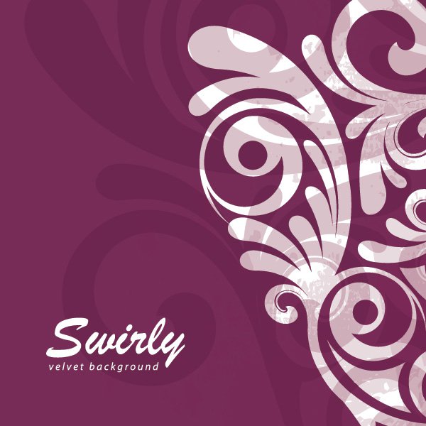 Background Vector Graphic Aug Flowers And Swirls Background